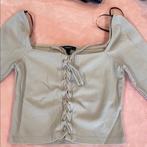 Forever 21 long sleeve crop top